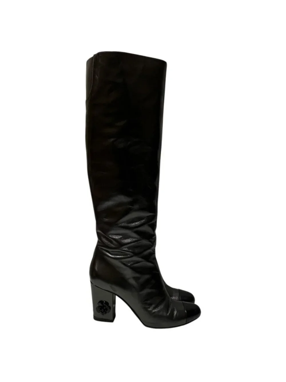 Chanel Camellia Boots Leather